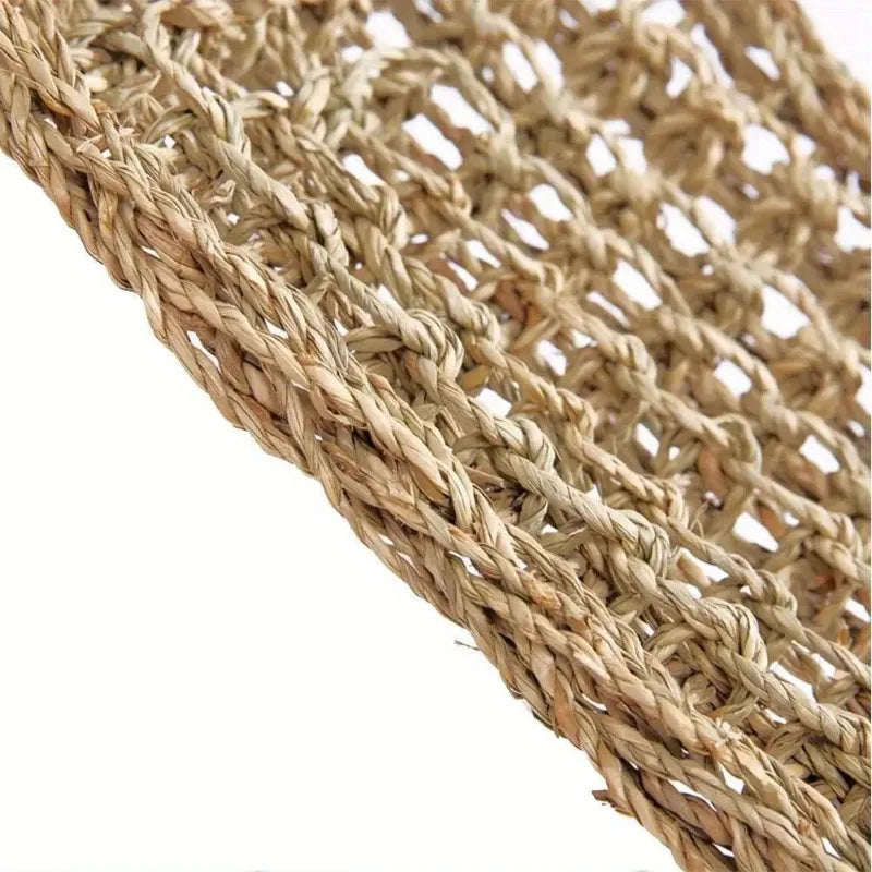 Reptile Hamster Hammock Swing Hanging Seaweed Grass Mat Pet Bed