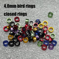 Digital Bird Foot Rings Inner Diameter 4 7 5 6 Aluminum Pigeon Parrot