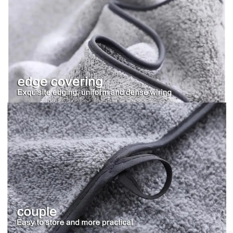 Thickened Bamboos Fiber Antibacterials Towel, Quick Absorbent Bath Towel for Family and Swimmers Zpaxo