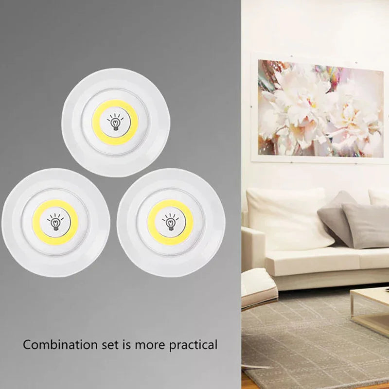 Dimmable LED Under Cabinet Night Light IR Remote Control Battery Zpaxo