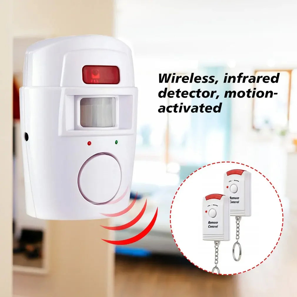 Wireless Motion Sensor Alarm Security Detector Indoor Outdoor Alert Zpaxo