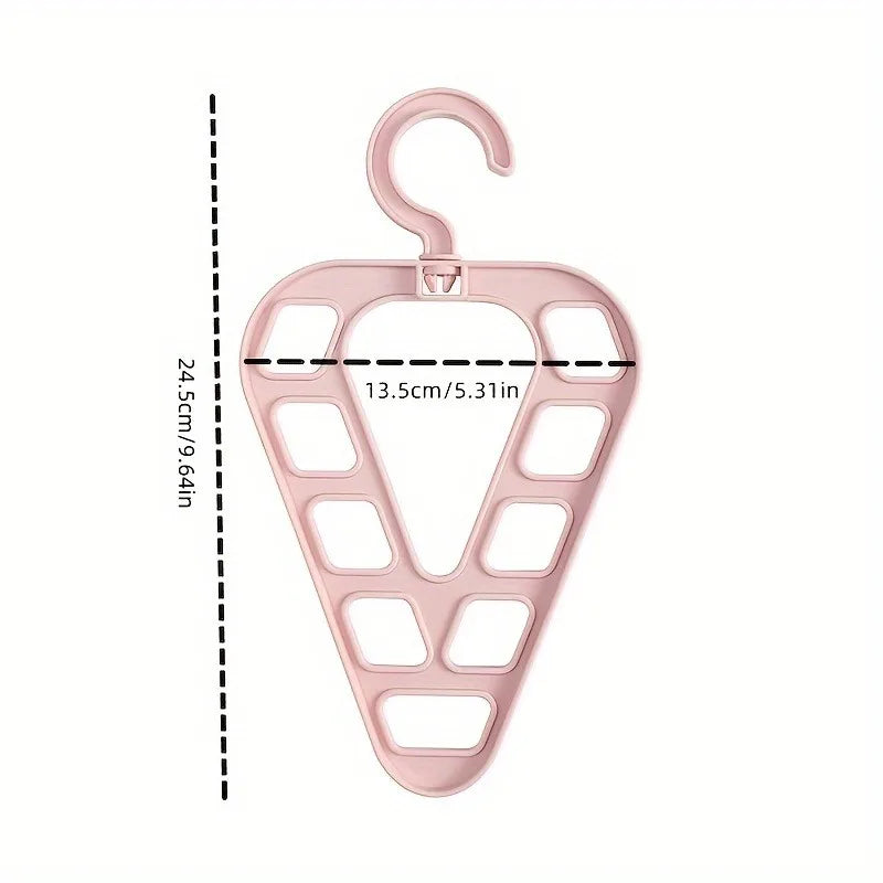 Folding Rotatable Hanger Magic Hook Non-slip Triangle Space Saving
