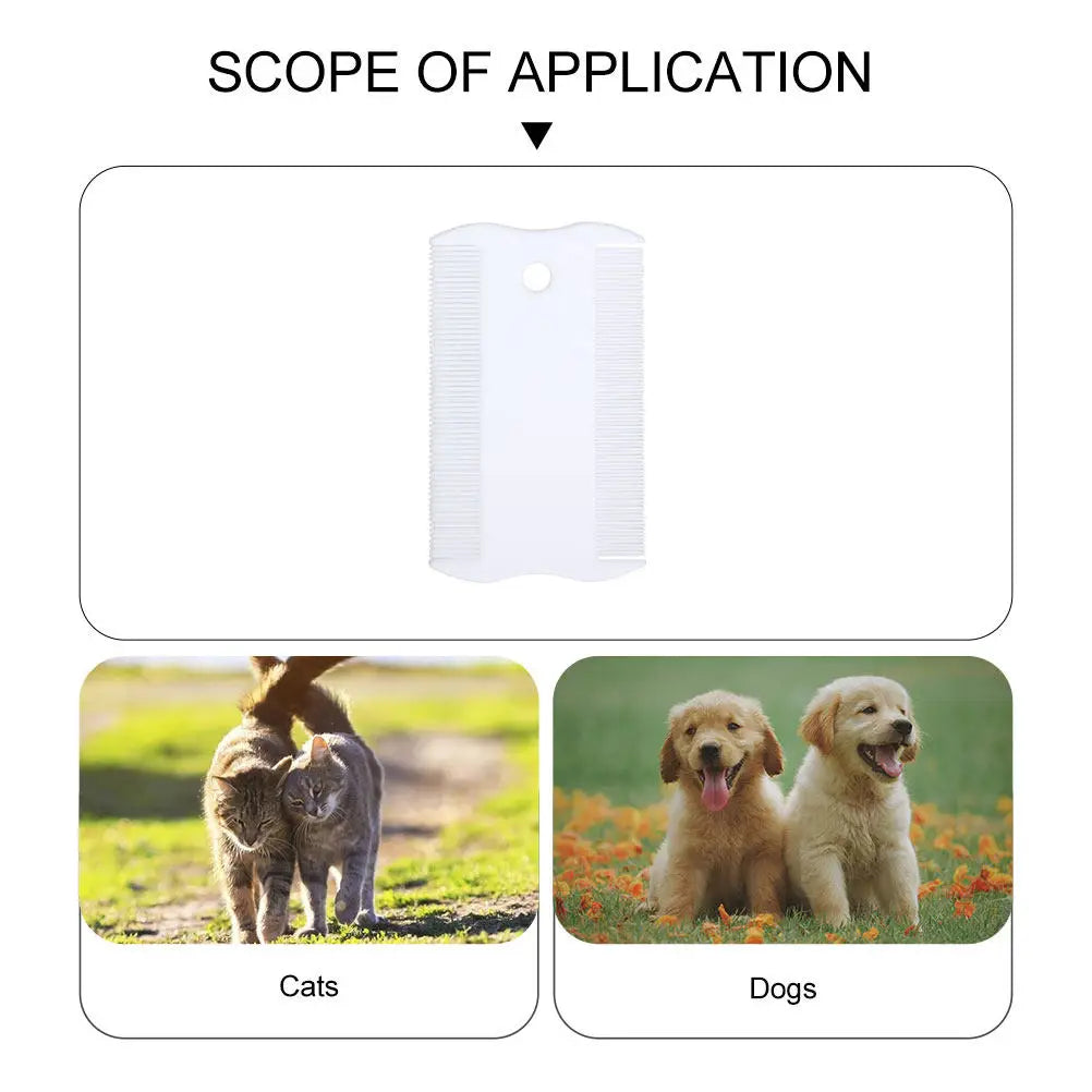 2Sets Portable Pet Grooming Comb Dogs Cats Fine Teeth Dematting Brush