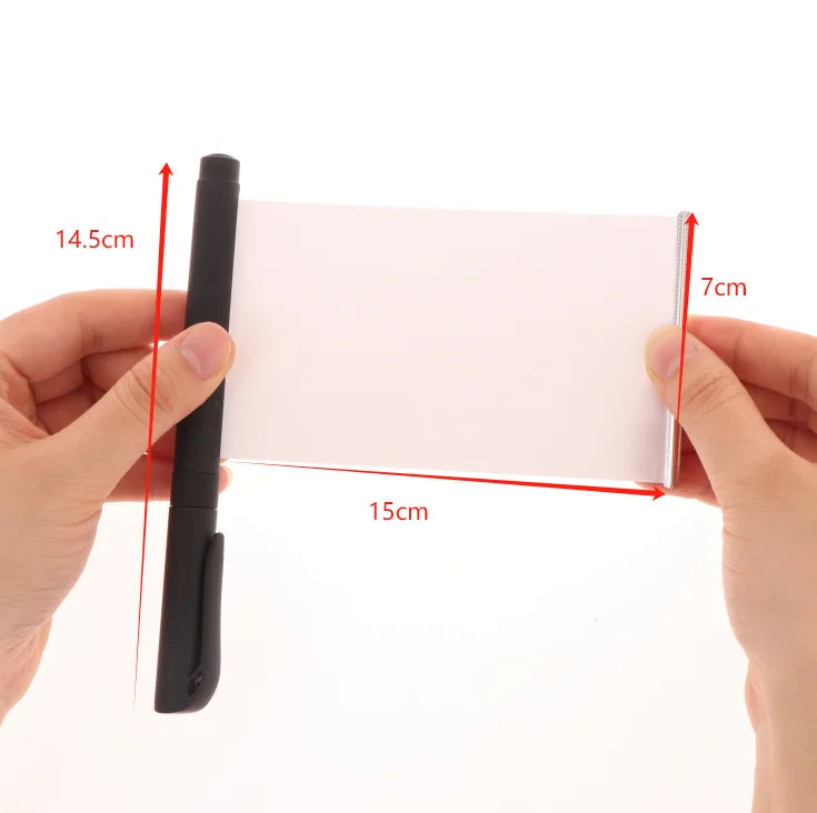 Retractable Hidden Pen with Pull-Out Paper | Portable Note Tool