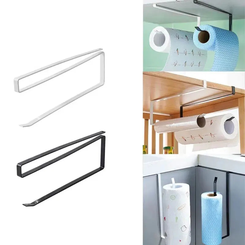 No-Drill Paper Towel Holder – Under Cabinet Kitchen Rack Paper Towel Holder Zpaxo