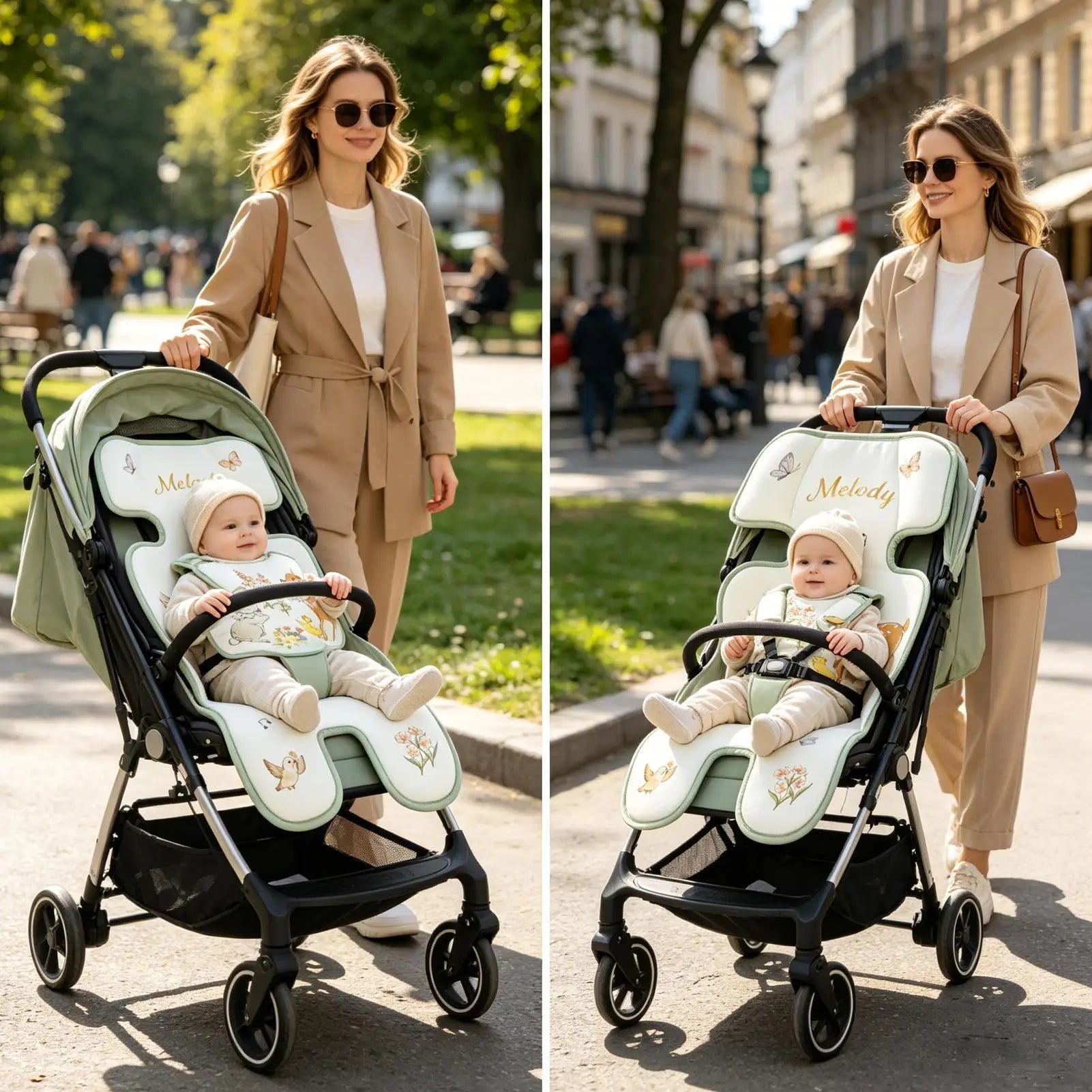 Cooling Pad Stroller Cool Down Breathable Padding Parents Mothers Zpaxo