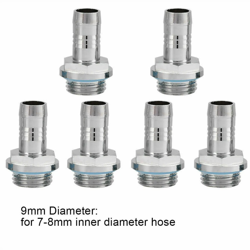 6x Hose Barb Connector G1 4 Thread Pipe Tube Tow-touch Fitting Pagoda