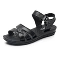 Multi-color Wedge Sandals Women Crisscross Strap Design Adjustable Zpaxo C12 BlACK 38 China Mainland