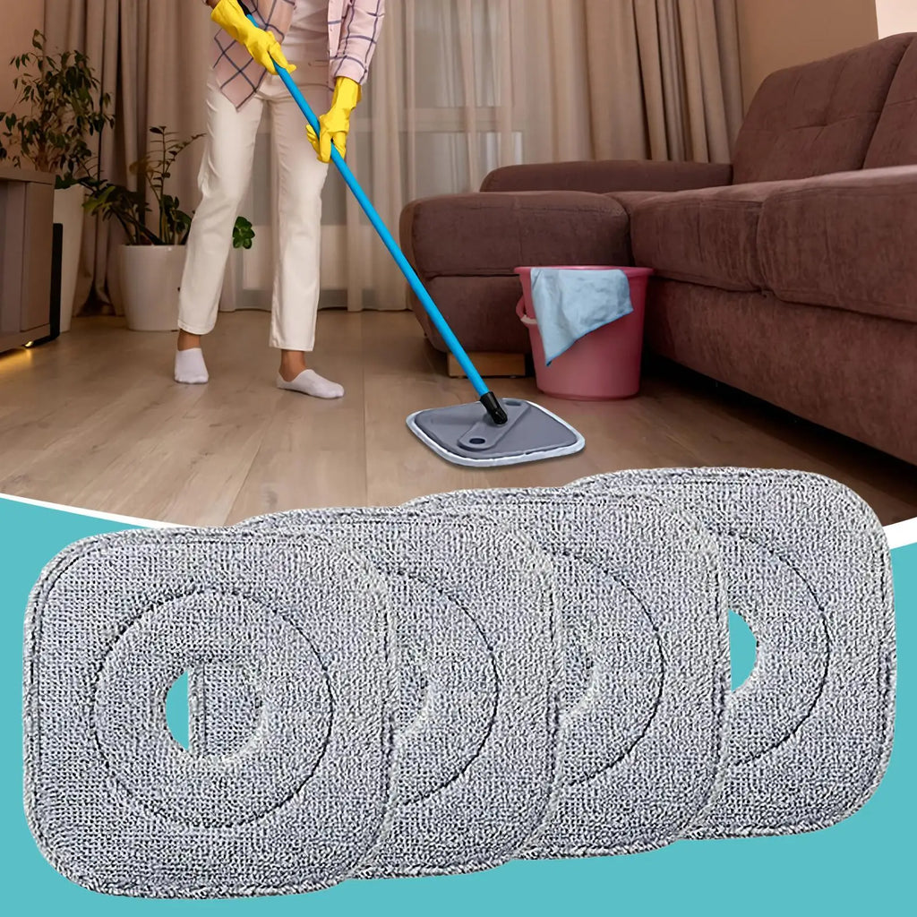 Mop Head Square Highly Absorbent Scrub Brush Deep Clean Microfiber Refills for Home Kitchen Bathroom Room Hardwood Floor Care Zpaxo