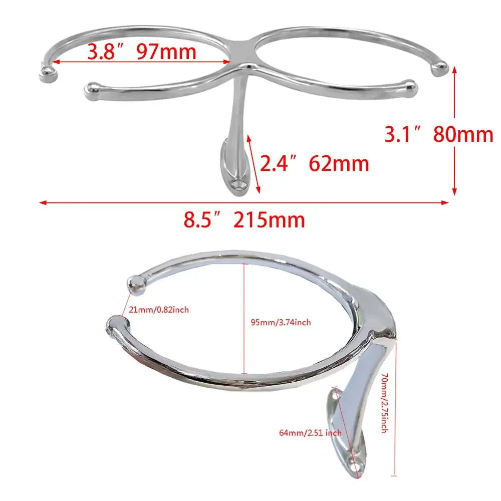 Boat Stainless Steel Cup Holder Single-leg Double Teacup Single Zpaxo