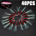 Barbed Jig Assist Hooks 10–60pc | High Carbon Steel Slow Jigging