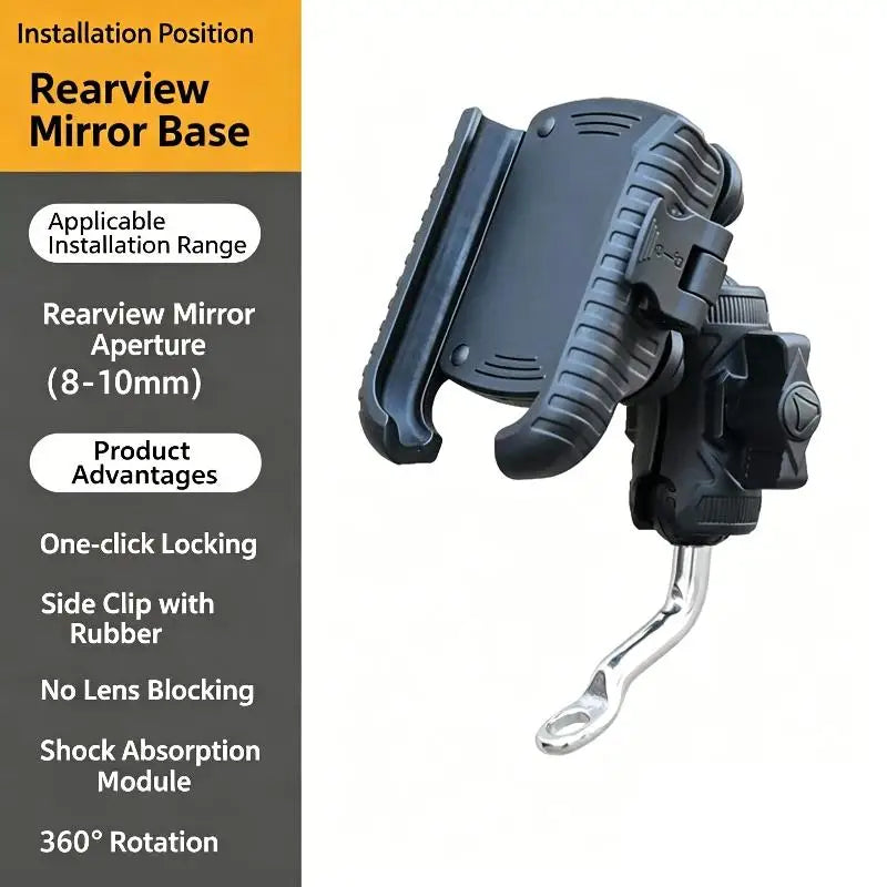 Universal Shockproof Bike & Motorcycle Phone Holder Mount