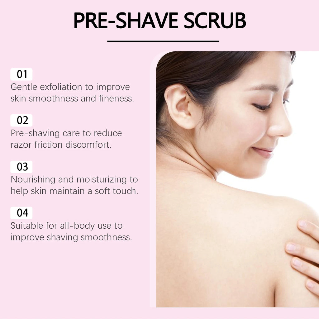 Hoygi Pre-Shave Exfoliating Scrub – Smooth Skin Face & Body Pre-Shave Scrub Zpaxo