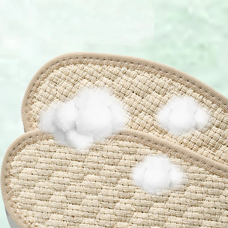 Men Natural Ural Grass Insole Breathable Sweat Absorbing Odorless