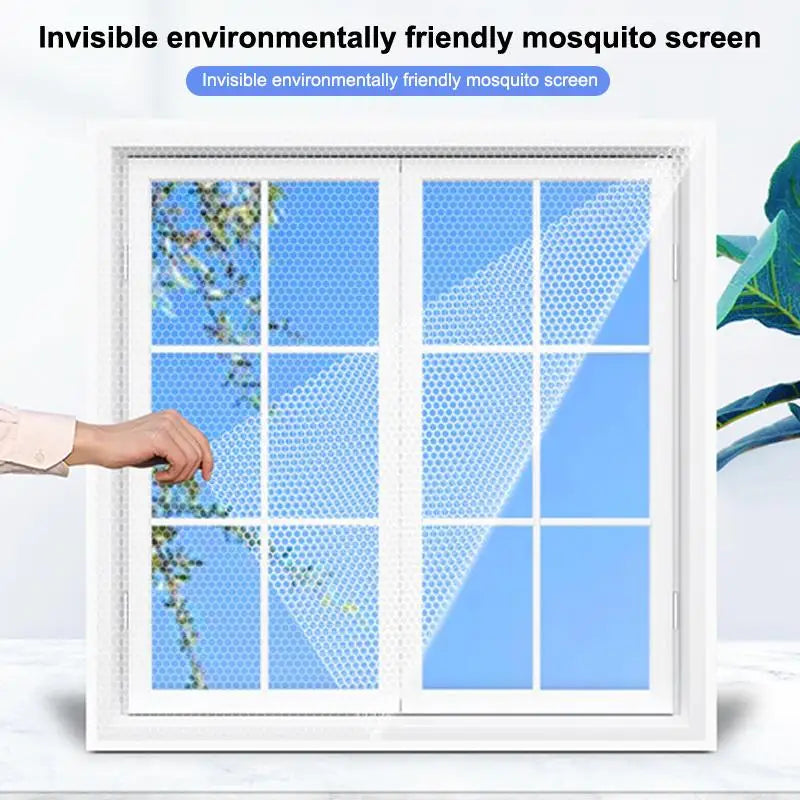 Anti Fly Mosquito Net DIY Self-adhesive Window Mesh Bug Curtains Zpaxo