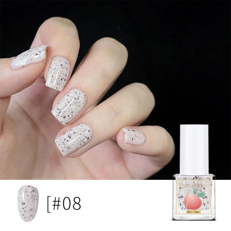 Water-based Peel-off Nail Polish No UV Lamp Needed Long-lasting Zpaxo 08