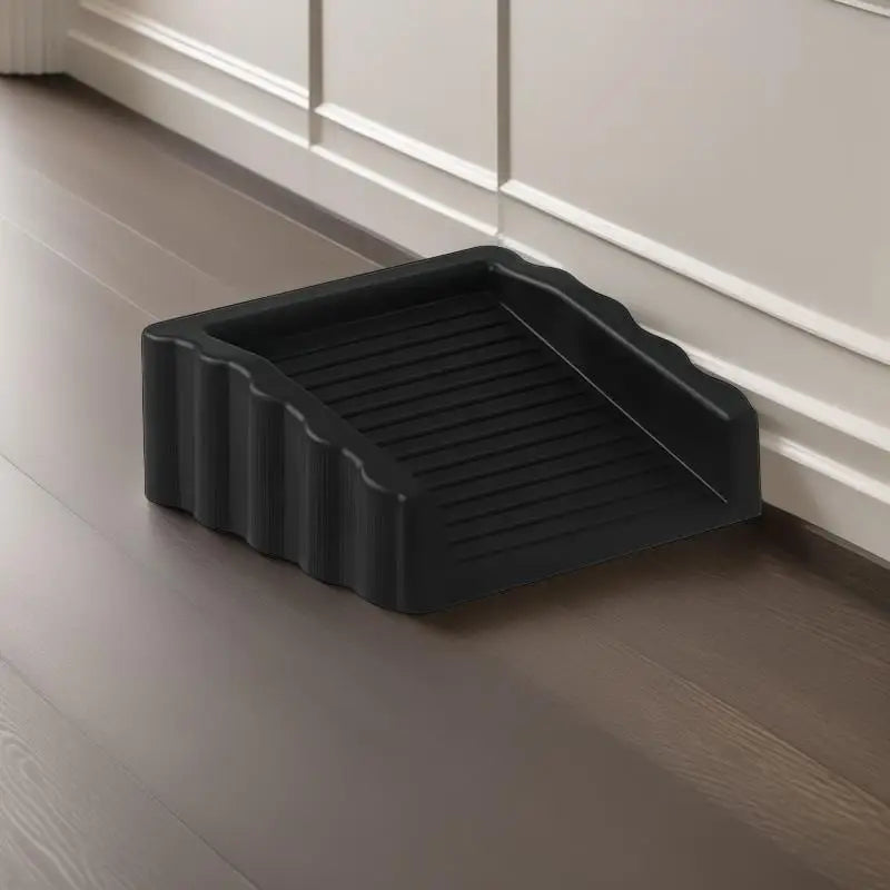 Creative storm door stopper Plastic matte surface anti-collision safety door wedge Multi-function door stopper Zpaxo