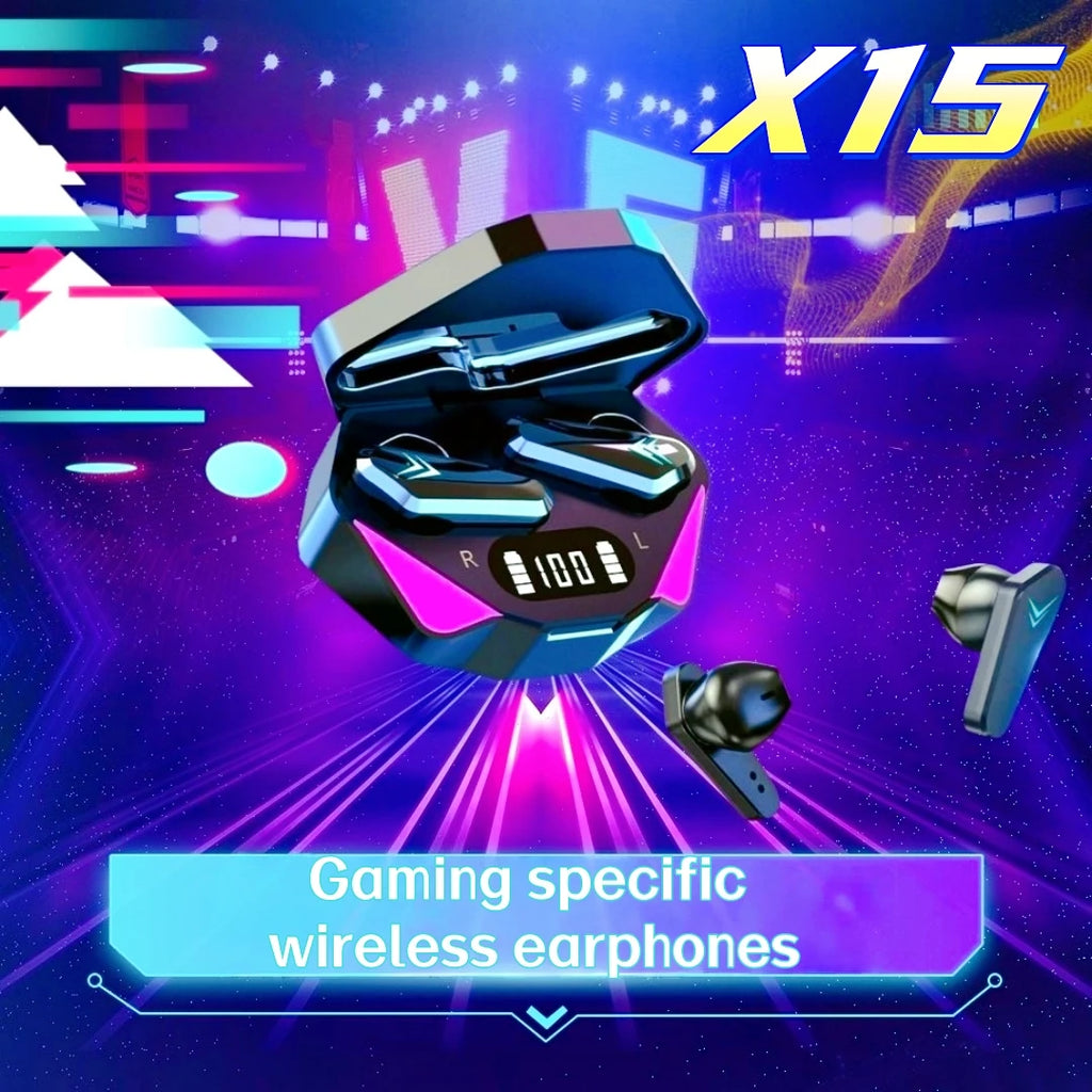 X15 Gaming Wireless Headset Good Sound Binaural Stereo Built-in