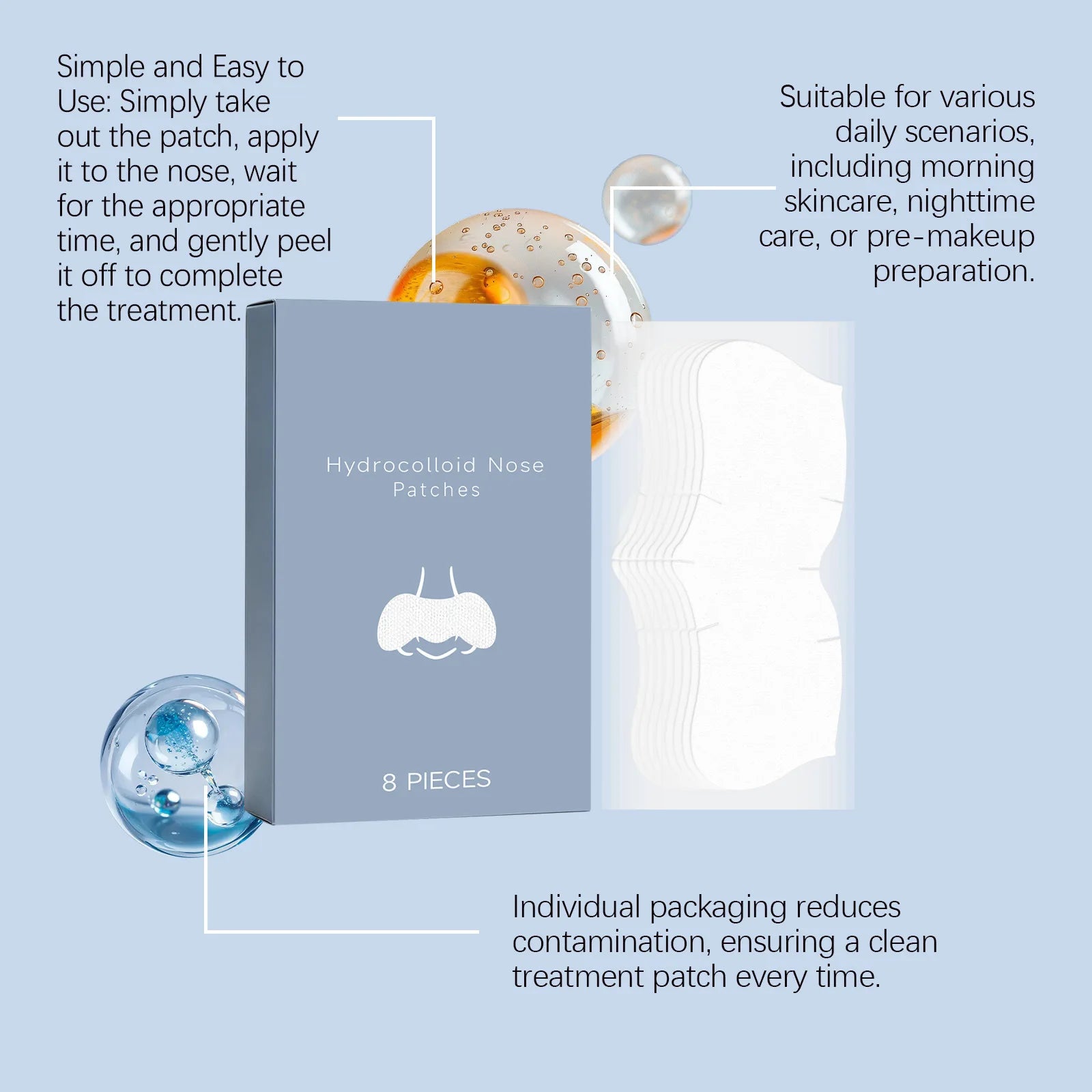 Nicotinamide Hyaluronic Acid Nose Patches – Remove Blackheads Nose Pore Patches Zpaxo