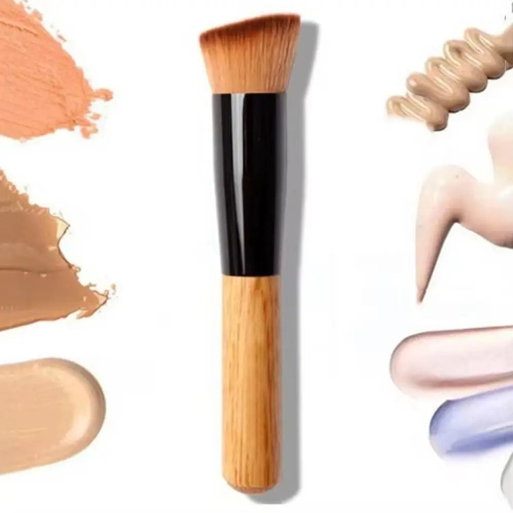 Portable Angled Makeup Brushes Soft Multifunctional Foundation Brush Zpaxo