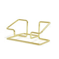 Metal Desktop Business Card Holder & Sign Display Stand Business Card Holder Zpaxo Gold