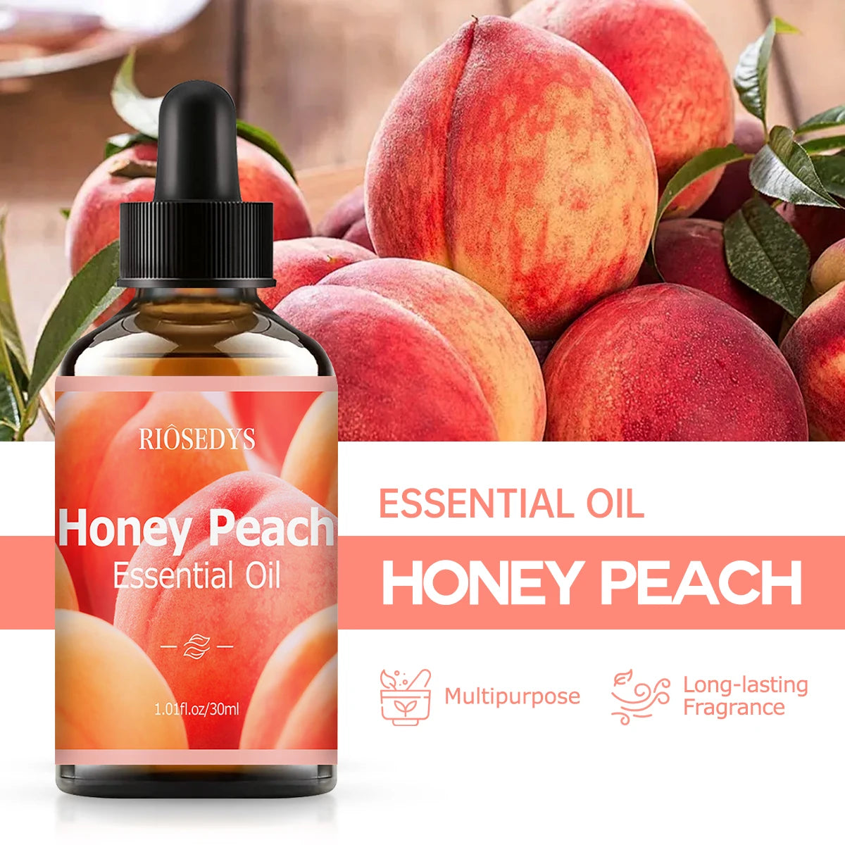 Honey Peach Essential Oil Natural Fragrance Suitable Body Massage Zpaxo