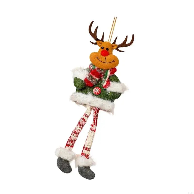 Long Legged Swingable Santa Snowman Deer Bear Holiday Decoration Kids
