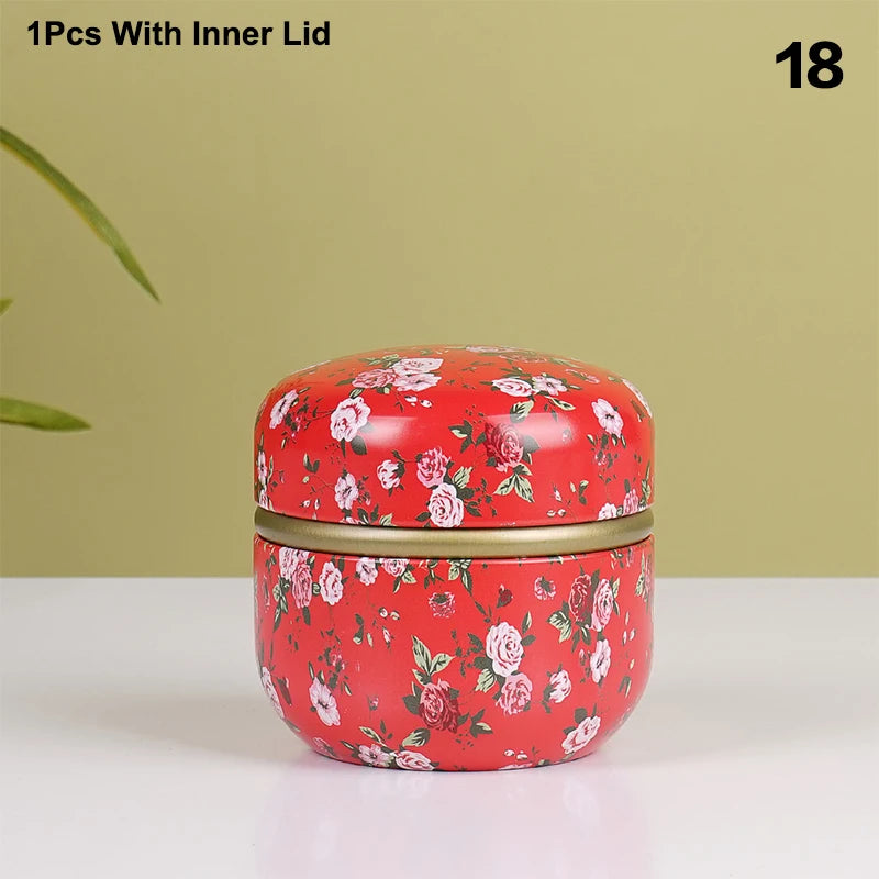 CMSmall Portable Storage Boxes Tea Caddy Box Containers Candle Cans Zpaxo 18