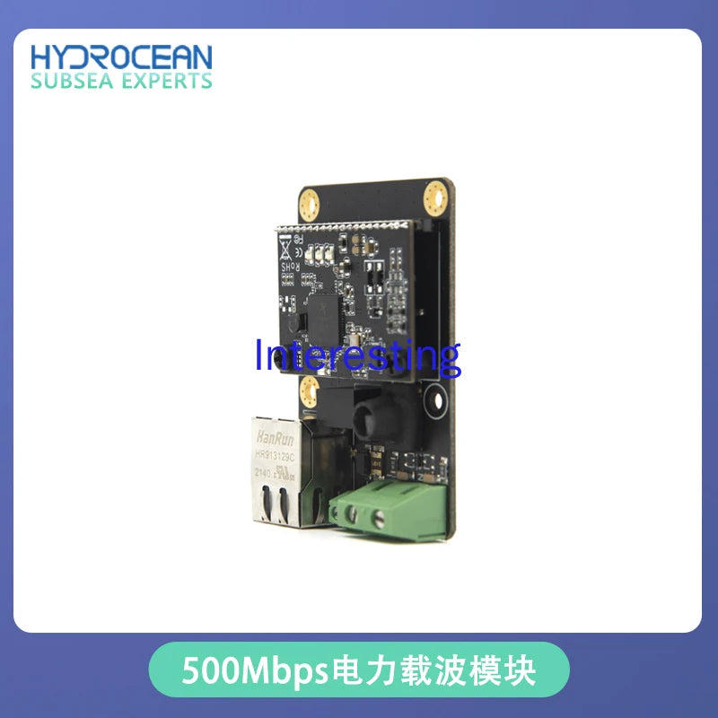 500Mbps Power Carrier Communication Module Power Cat Underwater Robot ROV Ethernet Interface Signal Transmission Zpaxo