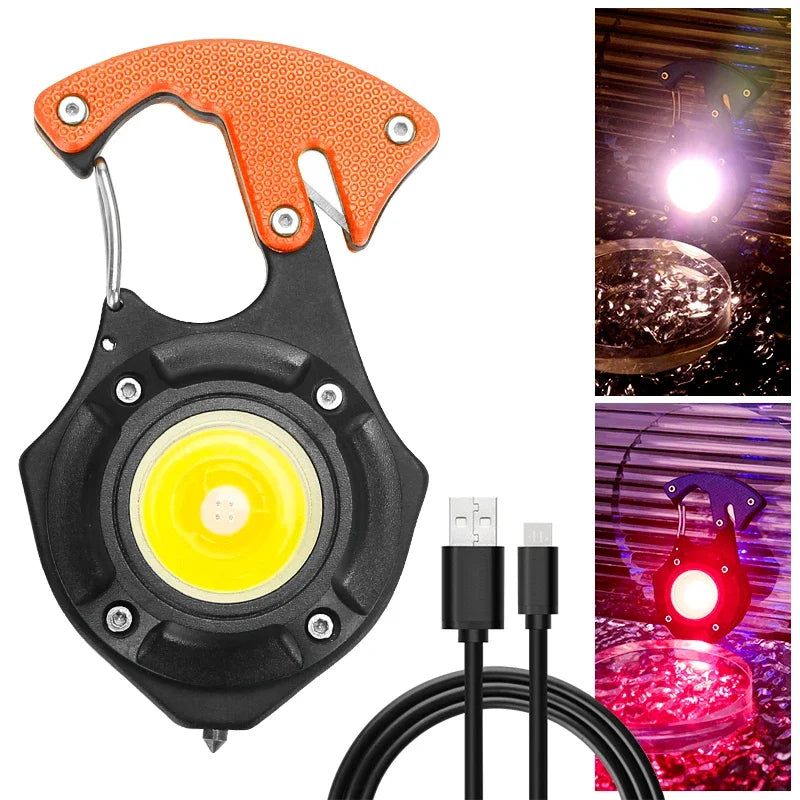 ESMARTER COB LED Work Light – USB-C Rechargeable Camping Flashlight