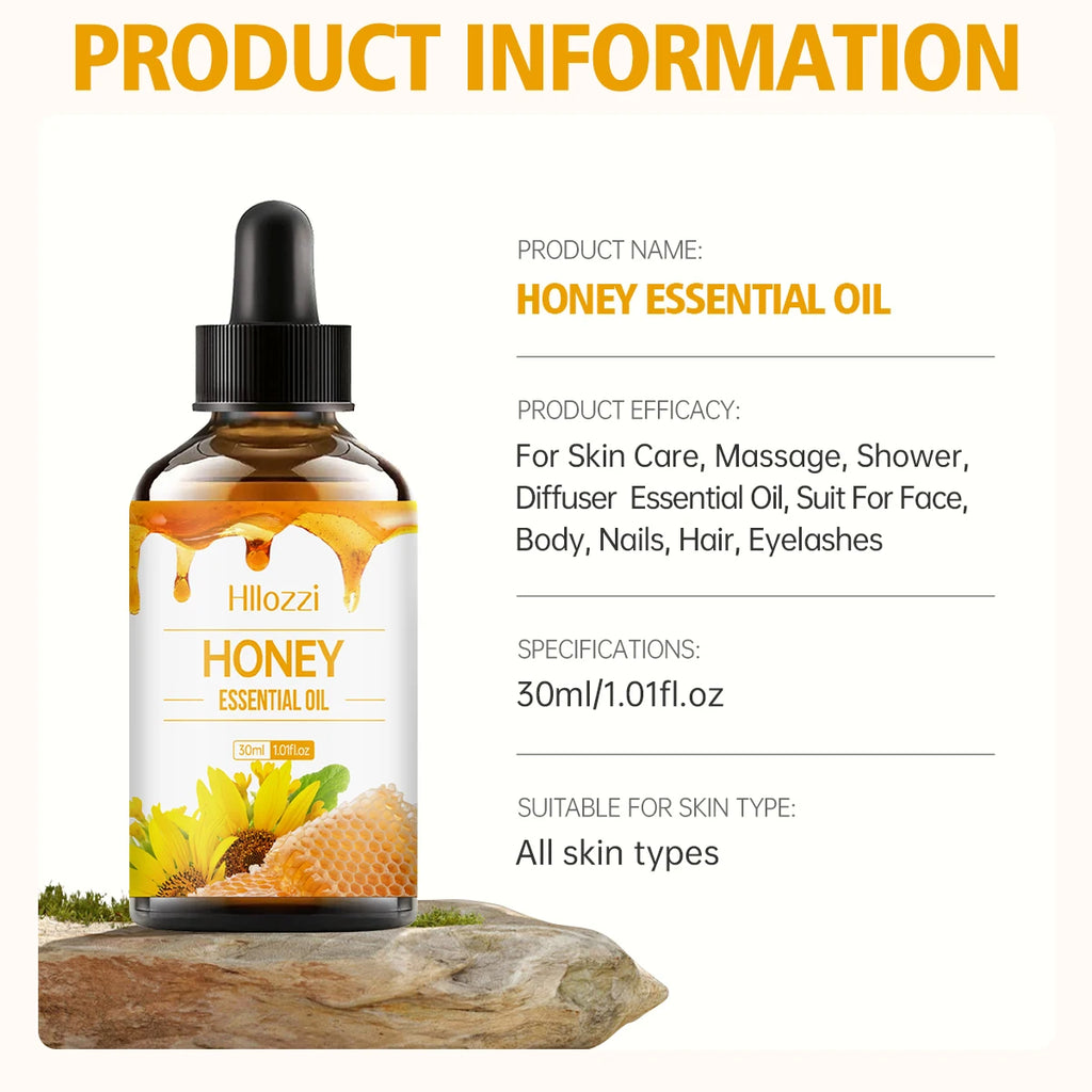 Honey Essential Oil Skin Care Hair Massage Base Aromatherapy Suitable Zpaxo