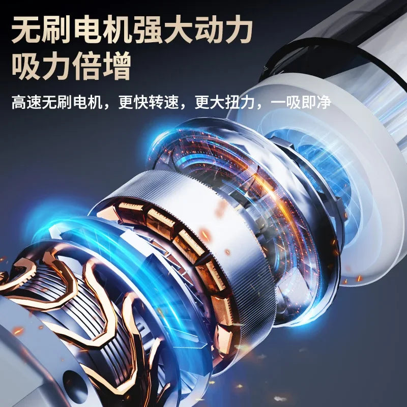 Cordless Handheld Car Vacuum Cleaner 99987Pa Strong Suction Portable Zpaxo
