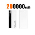 500000mAh 120W Super Fast Charging High Capacity Power Bank External Battery Portable Battery Charger For iPhone Samsung Xiaomi Zpaxo White 200000mAh Above 100000mAh