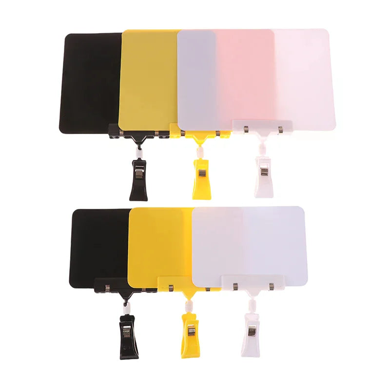 1 Pc Fruit Price Tag Clip Wear-resistant PVC Waterproof Whiteboard Holder Merchandise Display & Food Advertising Sign Clip Zpaxo