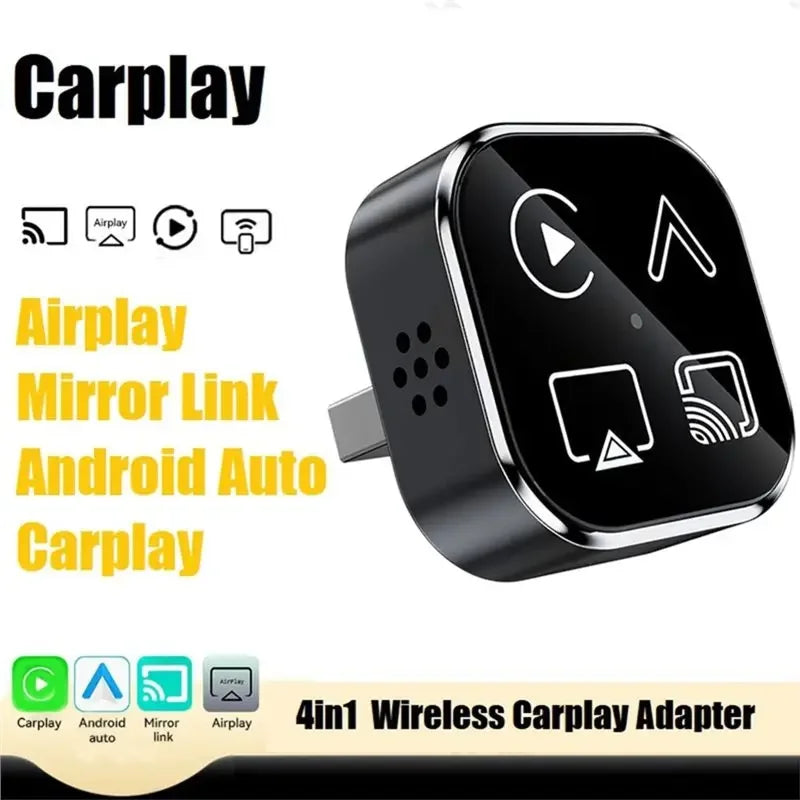 Wireless 1 AI Smart Box Car Supports Carplay Airplay Android Auto Zpaxo