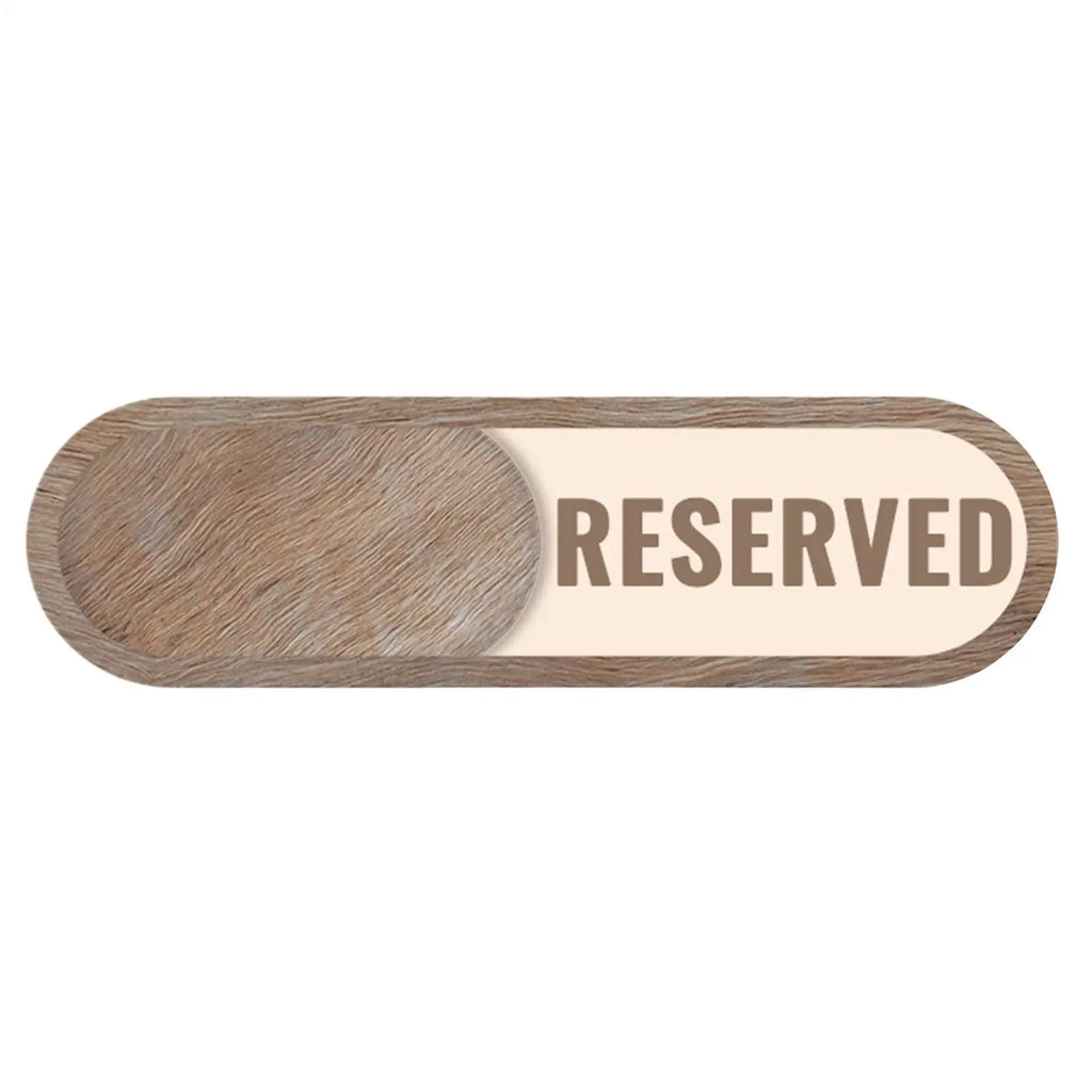 Vacant Reserved Sign Sliding Vacant Occupied Bathroom Door Indicator Sign Changeable Private Indicator Wooden Decoration Zpaxo Default Title