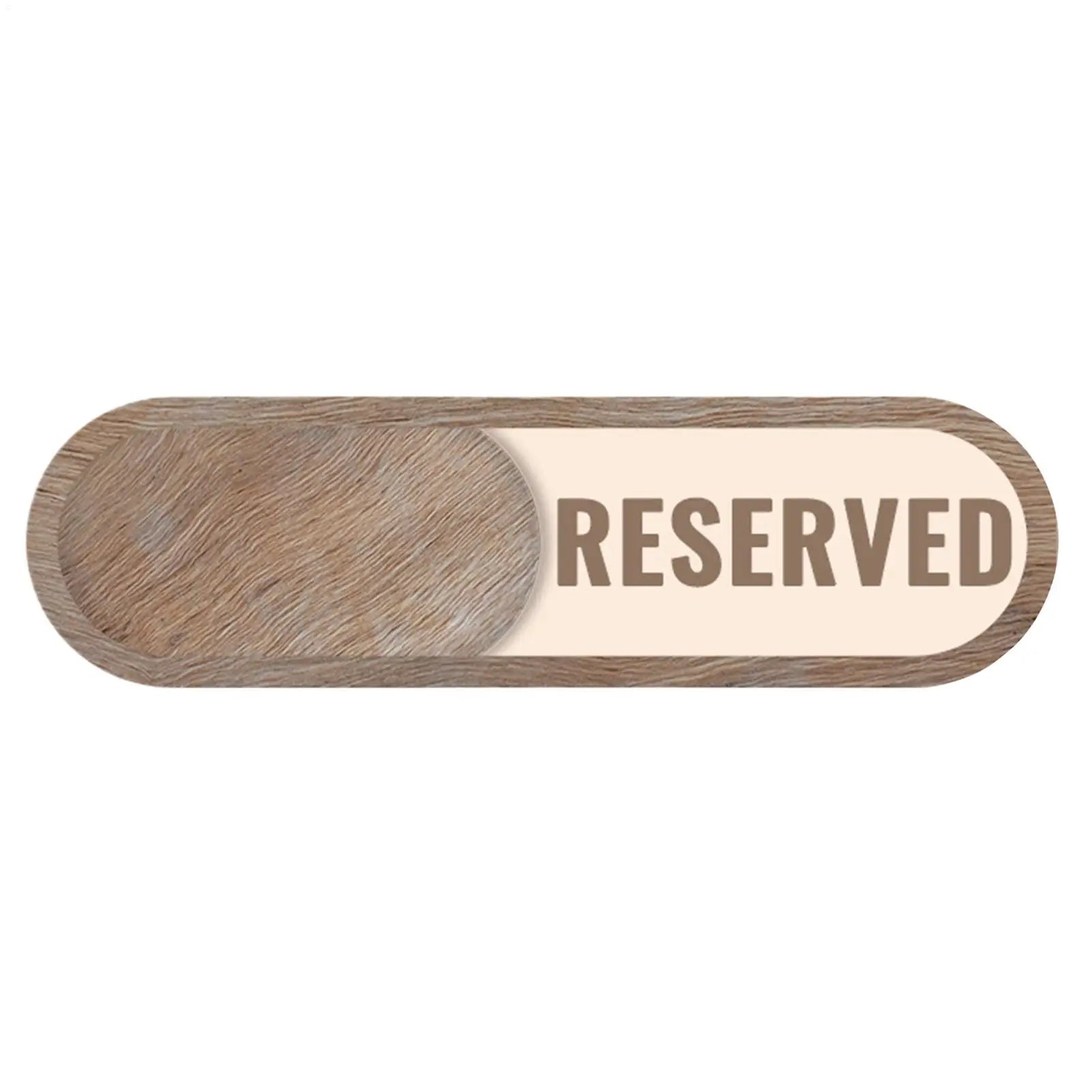 Vacant Reserved Sign Sliding Vacant Occupied Bathroom Door Indicator Sign Changeable Private Indicator Wooden Decoration Zpaxo Default Title