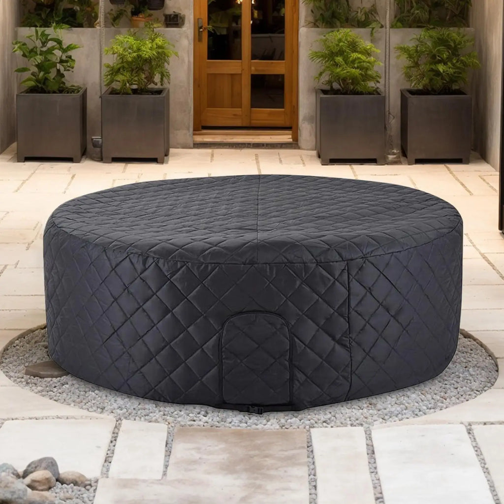 Tub Cover Insulated Inflatable Round Waterproof Winter Pool Protector