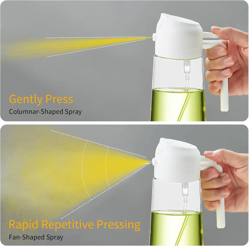 Olive Oil Spray Bottle for Oil Bottle Pouring for Cooking Oil Spices Camping Dispenser with Automatic Lid Spice Shaker Zpaxo