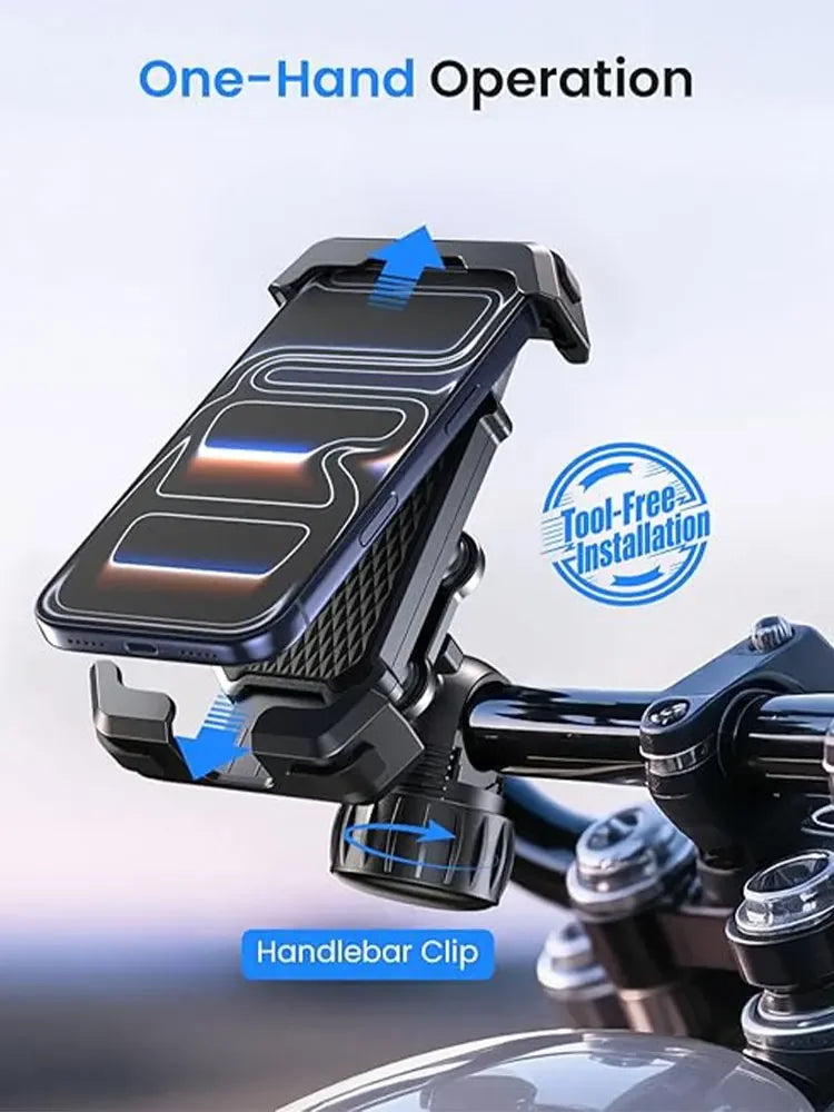 Outdoor 2026 Dual Anti-shake Motorcycle Mount Phone Holder Iphone