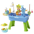 Electric Kids Water Table Play Sink Running Cloud Faucet Sensory