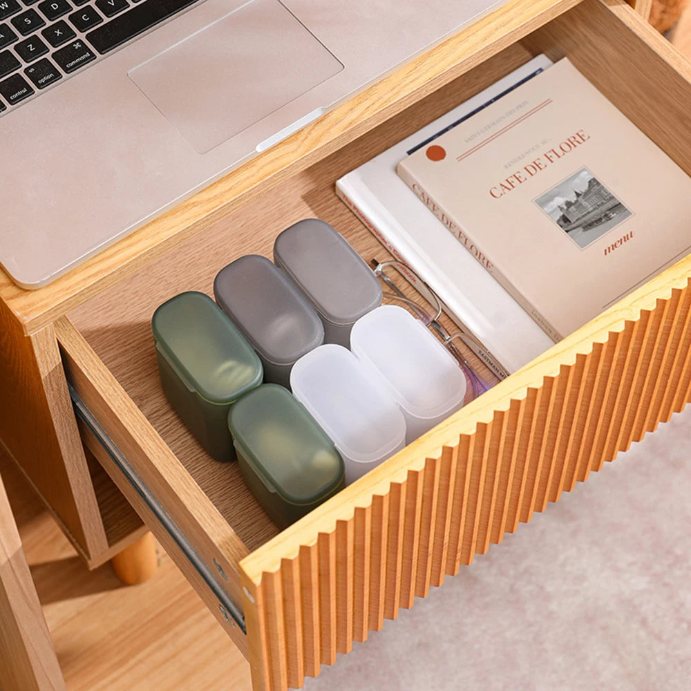 1pcs Mobile Data Cable Storage Box Headphone Charger Transparent Storage Box With Lid, Drawer Jewelry Organizer Box Organizer Zpaxo