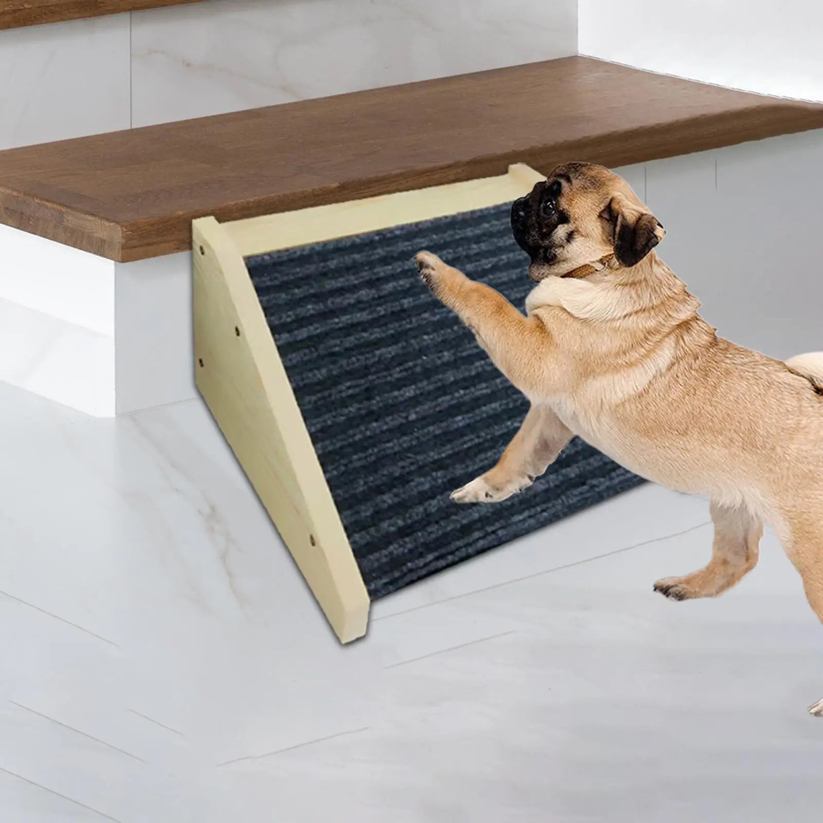 Wooden Dog & Cat Ramp – Anti-Slip Portable Pet Stair Ladder Pet Stair Ramp Zpaxo
