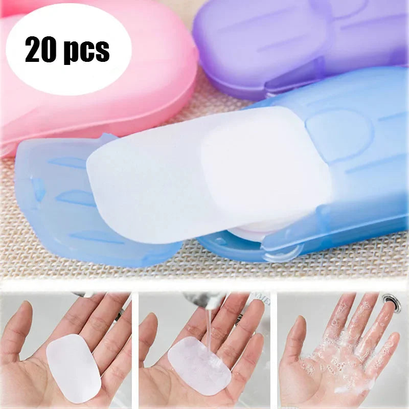 Portable Disposable Soap Paper Sheets – 20pc Travel Pack