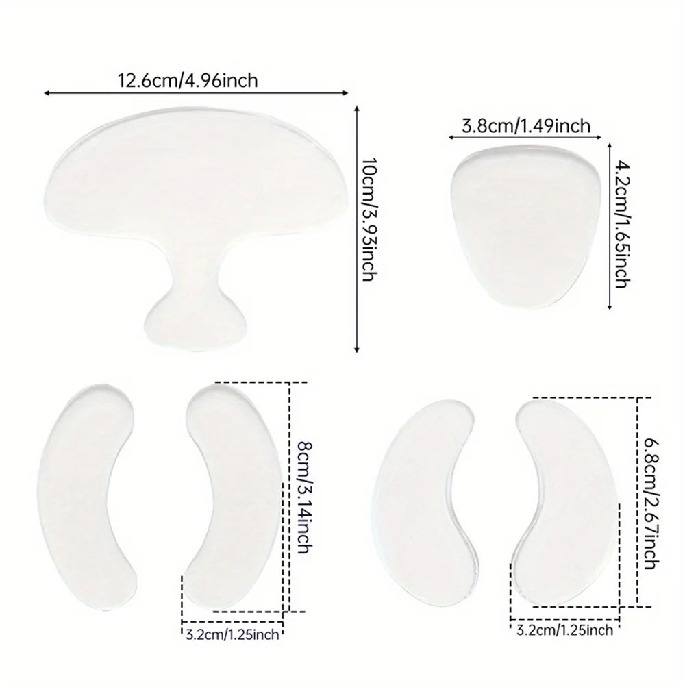 Silicone Face Lifting Patches – Reusable Anti-Wrinkle Forehead Cheek Chin Stickers, Waterproof, Firming, Long-Lasting, Unisex Zpaxo