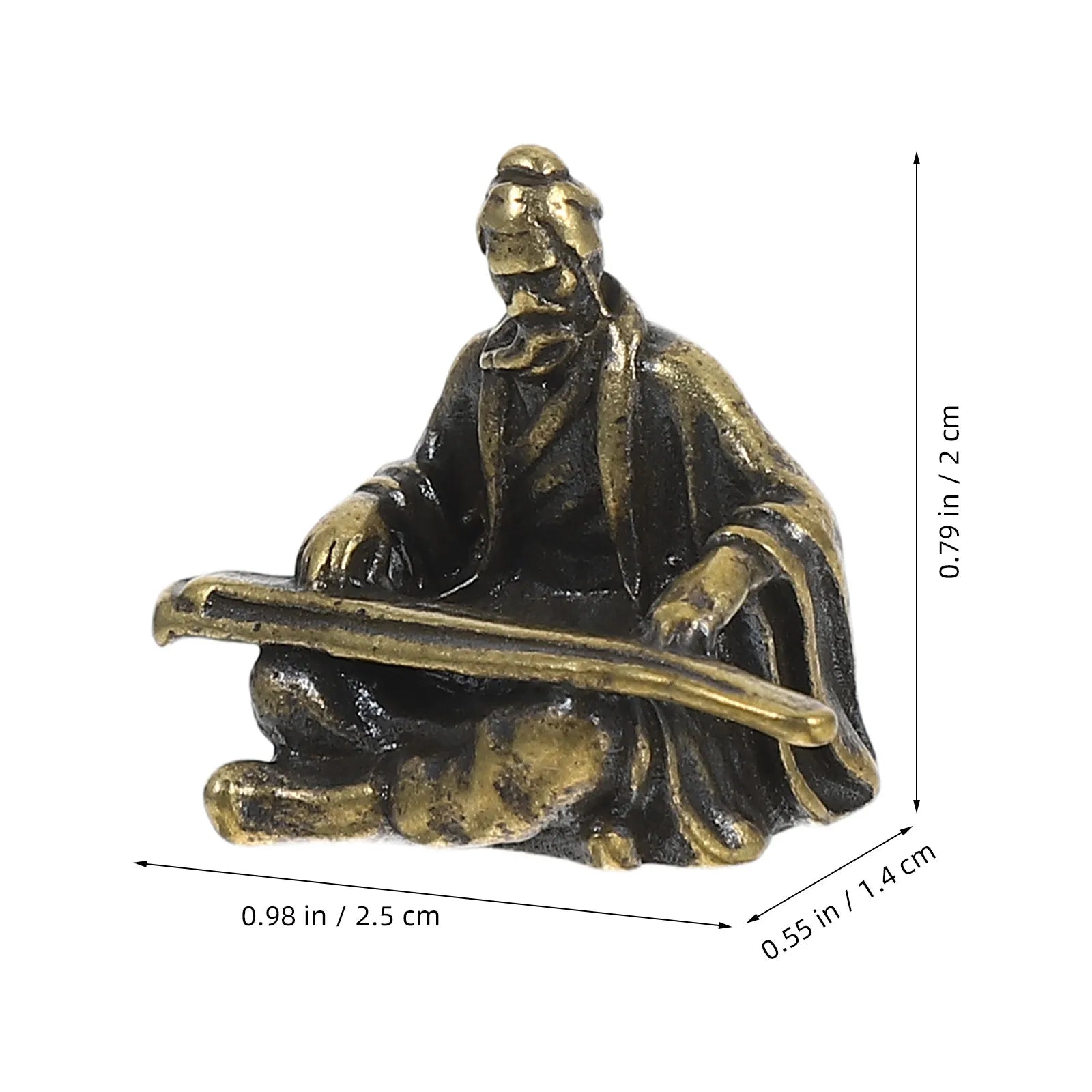 Copper Micro Landscape Ancient Chinese Statue Miniature Garden