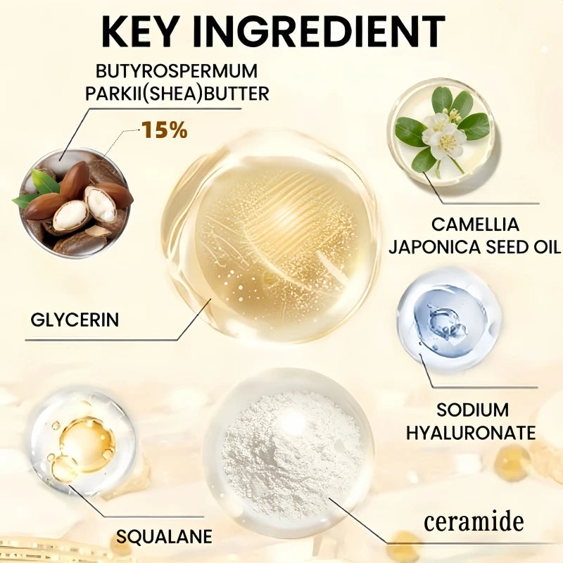 Ceramide Hyaluronic Acid Shea Butter Deep Moisturizer 50ml Repair Dry Damaged Skin Anti‑Irritation Daily Facial Care Zpaxo