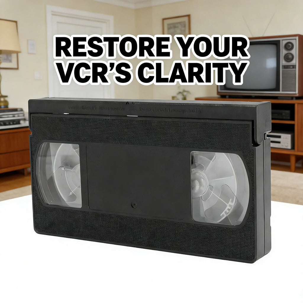 VCR Head Cleaner VHS Reusable Video Player Cleaning Tool Dry