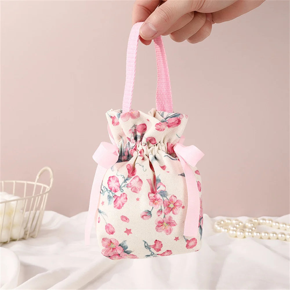 Canvas Drawstring Candy Gift Bags – Wedding & Party Favors