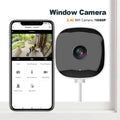 Window Camera Replaces Outdoor Cameras 2.4/5GHz WiFi Camera 3MP Resolution Full-Color Night Vision Through Window Mini Camera Zpaxo Default Title